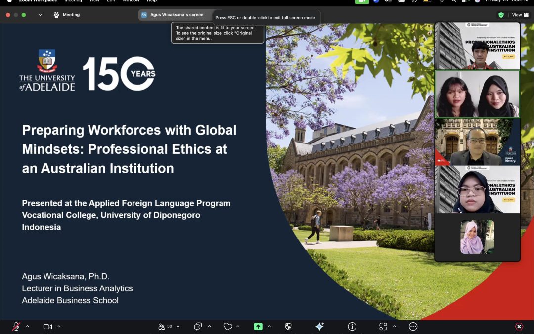 Students Ready to Go Global, Learn Professional Ethics at an Australian Institution